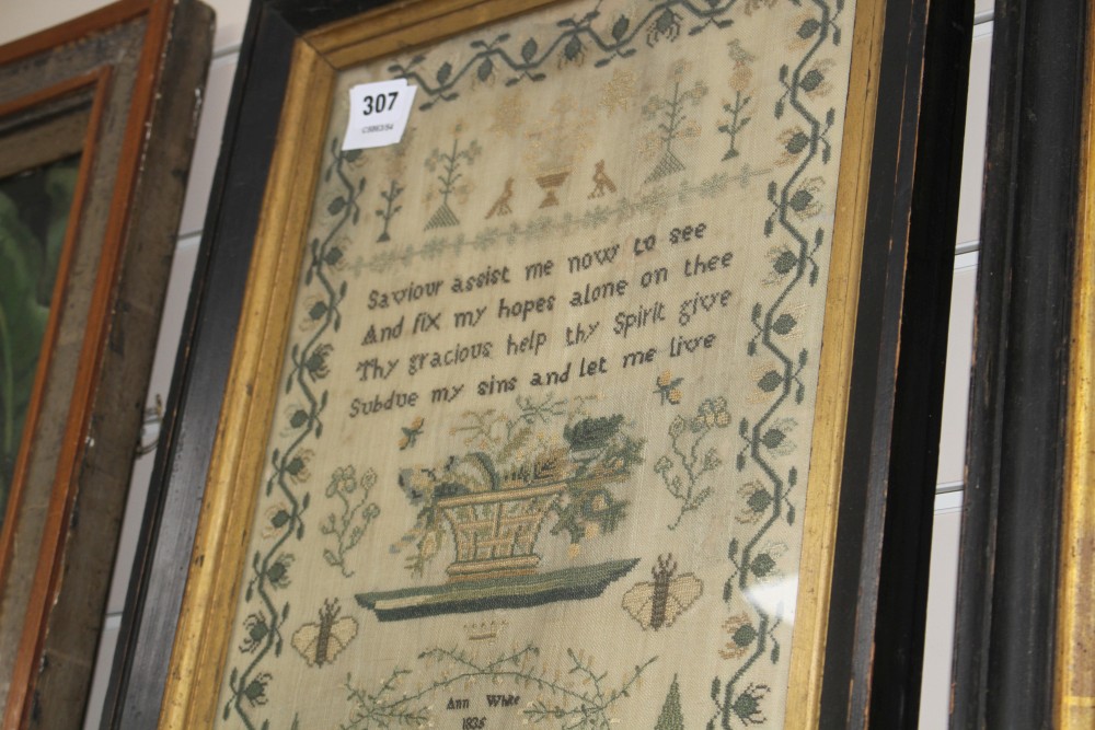 A William IV needlework sampler, by Ann White